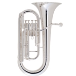 King 2280SP Legend Euphonium, 4 Valve, Silver Plated Finish, Molded Plastic Case, Bach 5G Mouthpiece