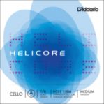 Helicore H511 3/4M Cello Single A String, 3/4 Scale, Medium Tension