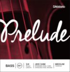 Prelude by D'addario J610 3/4M Bass String Set, 3/4 Scale, Medium Tension