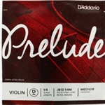 Prelude by D'addario J813 1/4M Violin Single D String, 1/4 Scale, Medium Tension