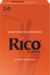 Rico RLA1020 Baritone Sax Reeds, Strength 2, 10-pack