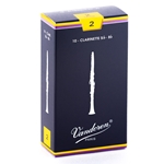 Vandoren CR102 Bb Clarinet Traditional Reeds Strength #2; Box of 10