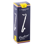 Vandoren CR124 Bass Clarinet Traditional Reeds Strength #4; Box of 5