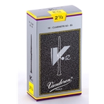 Vandoren CR1925 Bb Clarinet V.12 Reeds Strength #2.5; Box of 10