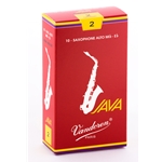Vandoren SR262R Alto Sax Java Red Reeds Strength #2; Box of 10