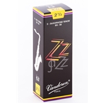 Vandoren SR4225 Tenor Sax ZZ Reeds Strength #2.5; Box of 5