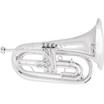 King 1127SP Ultimate Marching Baritone, Large Shank, Silver Plated Finish, HD Stackable Case, King KEU Mouthpiece