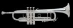 Bach 180S37 Stradivarius 180 Series Bb Trumpet, (ML) .459" Bore, Silver Plated Finish, Deluxe Hardshell Case, Bach SP 7C Mouthpiece