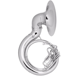 Conn 20KSPW Sousaphone, Silver Plated Finish, Wheeled ABS Case, Conn 120S Mouthpiece
