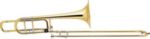 Bach 50BO Stradivarius Professional Bass Trombone, Yellow Brass Bell, Lacquer Finish, Woodshell Case, Bach Large Shank 1 1/2G Mouthpiece