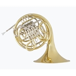 Holton H378 Double French Horn, String Linkage, Yellow Brass, Hardshell Case, Holton Farkas Medium Cup Mouthpiece