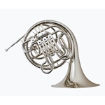 Holton H379 Double French Horn, String Linkage, Nickel Silver, Hardshell Case, Holton Farkas Medium Cup Mouthpiece