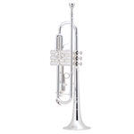 Bach TR200S Bb Trumpet, (ML) .459" Bore, Silver Plated Finish, Carbon Fiber Case, Bach SP 7C Mouthpiece