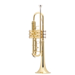 Bach TR300H2 Bb Trumpet, (ML) .459" Bore, Lacquer Finish, Plastic Case, Bach SP 7C Mouthpiece