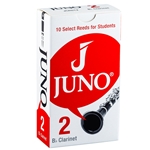 Vandoren JCR012 Bb Clarinet JUNO Reeds; Strength #2; Box of 10