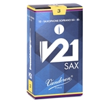 Vandoren SR803 Soprano Sax V21 Reeds Strength #3; Box of 10