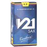 Vandoren SR8145 Alto Sax V21 Reeds Strength #4.5; Box of 10