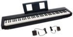 Yamaha P45B Entry level, 88-key black digital piano. Includes PA150 power adapter and sustain foot switch