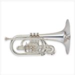 Yamaha YMP-204MS Marching Mellophone, silver-plated