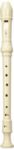 Yamaha YRS-23Y Soprano Recorder; key of C; German Fingering; double holes: C-C#; D-D#; three-piece construction