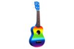 Amahi DDUK1 Tropical Series Soprano Ukulele with Gradient Rainbow Design includes basic nylon bag