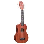 Amahi DDUK11 Tropical Series Soprano Ukulele, Mahogany Top, Back & Sides includes basic nylon bag