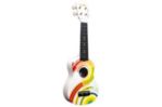 Amahi DDUK7 Tropical Series Soprano Ukulele with Psychedelic Design includes basic nylon bag