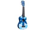 Amahi DDUK8 Tropical Series Soprano Ukulele with Blue Flower Design includes basic nylon bag