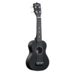 Amahi PGUKBK Penguin Tropical Series Soprano Ukulele, Licorice Black