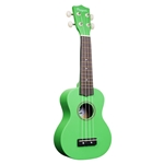 Amahi PGUKGR Penguin Tropical Series Soprano Ukulele, Shamrock Green Color includes basic vinyl bag