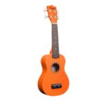 Amahi PGUKOR Penguin Tropical Series Soprano Ukulele, Sunset Orange Color includes basic vinyl bag