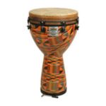 Remo DJ-0014-PM Djembe, MONDO™, Key-Tuned, 14" x 25", SKYNDEEP® FIBERSKYN®, Contour Tuning Brackets, Kintekloth Finish