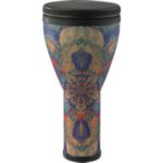 Remo DJ-2510-65 Festival Djembe, Pre-Tuned, 10" Diameter, 20.5" Height, BLACK SUEDE™ FLIPTOP® Replaceable, Morado