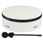 Remo  E1-0310-00-AD ArtDRUM Buffalo Drum - White, 10"