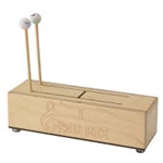 Remo GB-1304-00 GATO BOX®, 13" x 4", Two Tones, Birch Wood, Rubber Mallet Pair, Natural Finish