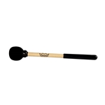 Remo HK-1260-70 Mallet, EZ Bass Drum, Single, 2.5" x 14", With Black Handle Grip, Natural Wood, Black