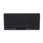 Remo HK-4550-70 Flat Guiro, 9.25" x 4.25", Rectangle, With Stick, Black