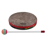 Remo KD-0108-01 **Remo Asia**, Drum, KIDS PERCUSSION®, Frame Drum, 8" Diameter, 1.25" Depth, Rain Forest Finish