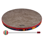 Remo KD-0114-01 **Remo Asia**, Drum, KIDS PERCUSSION®, Frame Drum, 14" Diameter, 1.25" Depth, Rain Forest Finish