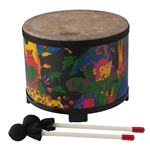 Remo KD-5080-01 **Remo Asia**, Drum, KIDS PERCUSSION®, Floor Tom, 10" Diameter, 7.5" Height, Rain Forest Finish