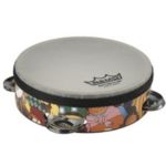 Remo RH-2106-00 **Remo Asia**, RHYTHM CLUB®, Tambourine, 1.75" x 6", 4 Sets Jingles, Rhythm Kids Graphics