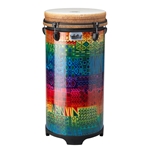 Remo TU-1112-17 TUBANO®, Drumkey Tuned, 12" Diameter, 26" Height, Fabric Rainbow