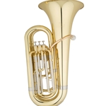 Eastman EBB231 Tuba • Key of BBb, 3/4 size• .661" bore, rose brass leadpipe• 14 3/8" yellow brass, upright bell• 3 top-action pistons• Clear lacquer finish• Mouthpiece and deluxe case w/wheels
