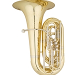 Eastman EBB534 Tuba • Key of BBb, 4/4 size• .689" bore• 19 3/4" yellow brass, upright bell• 4 front-action pistons• Clear lacquer finish• Deluxe case w/wheels