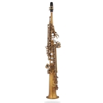 Eastman ESS652RL Saxophone • 52nd St. Bb Soprano Saxophone
• High F# key, aged unlacquered body and keys
• Straight one-piece body
• Rolled-style tone holes, special 52nd St. engraving
• Deluxe case w/storage pockets and backpack straps