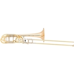 Eastman ETB428 Trombone • Key of Bb, .547” large bore
• 8.5" handspun yellow brass bell
• Open wrap F attachment
• Clear lacquer finish
• Mouthpiece and case