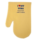 SuperSlick  Superslick LM-TUB Polish Mitt, Untreated for Tuba, "I Love My Tuba"
