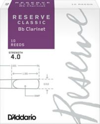 Reserve DCT1040 Classic Bb Clarinet Reeds, Strength 4.0, 10-pack