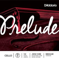 Prelude by D'addario J1012 1/2M Cello Single D String, 1/2 Scale, Medium Tension