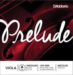 Prelude by D'addario J911 MM Viola Single A String, Medium Scale, Medium Tension